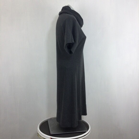 Ronen Chen Sweater Dress Cotton Blend Cowl Neck Short Sleeve Gray Sz 1 US 6 - Picture 2 of 8